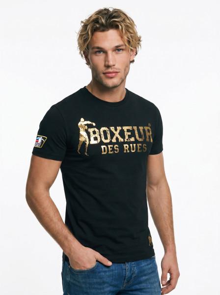 T-Shirt Iconica Black con logo Gold