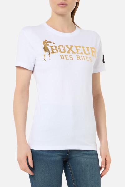 T-Shirt Iconica Bianca e Oro
