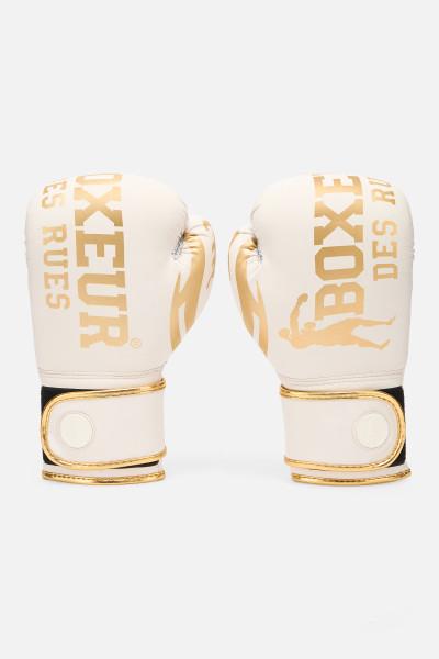 Guantone Da Boxe Bianco E Oro White-Gold