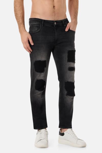 Jeans Stile Motocicletta Dark Grey