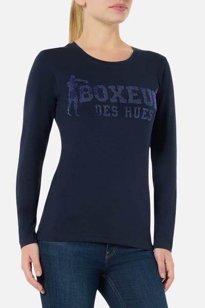 T-Shirt Midnight A Manica Lunga