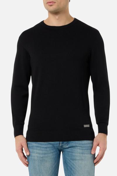 Maglia Girocollo In Cotone Leggero Black