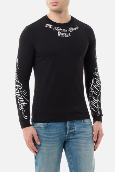 T-Shirt A Manica Lunga Black