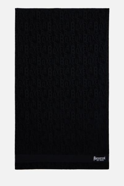 Telo All-Over Effetto Spugna Black