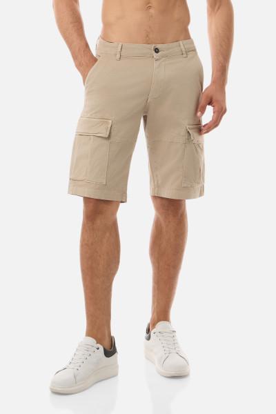 Cargo Corti Effetto Vintage Beige