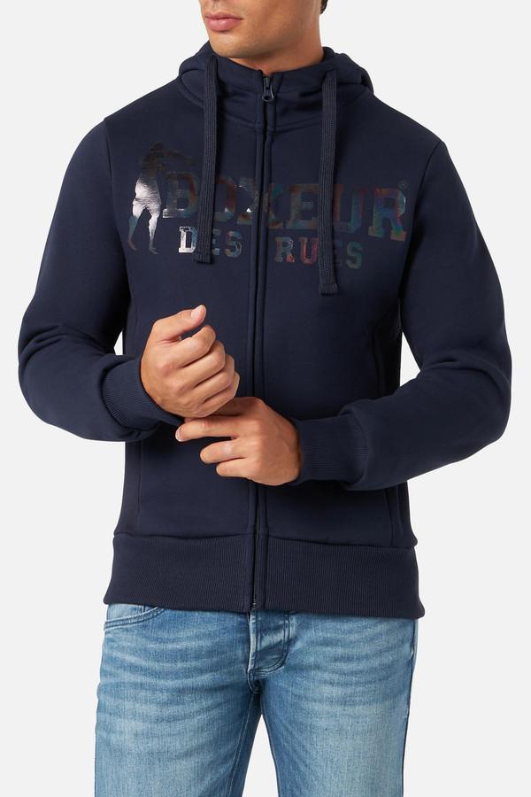 Full Zip Hooded Sweatshirt Navy