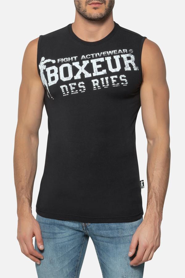 Man Logo Boxeur Tank Black