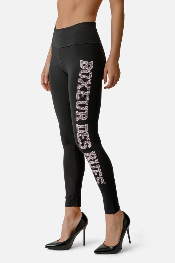 Folded High-Waisted Leggings Black