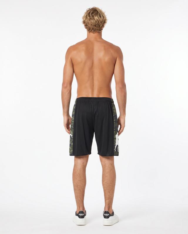 Black And Camouflagetech Shorts Camou