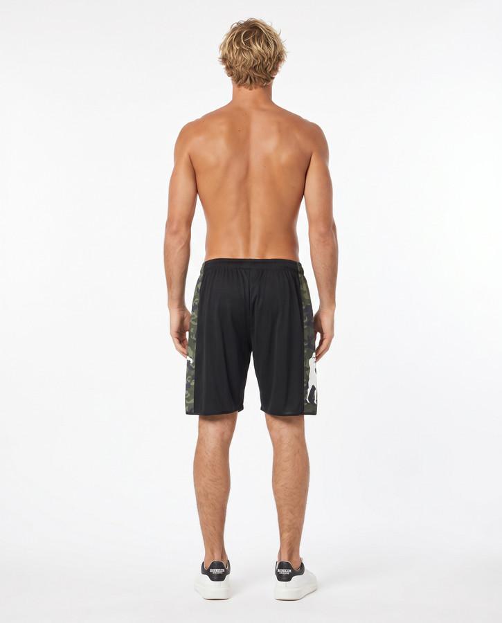 Black And Camouflagetech Shorts Camou