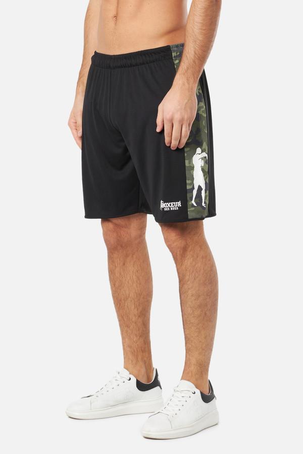 Black And Camouflagetech Shorts Camou