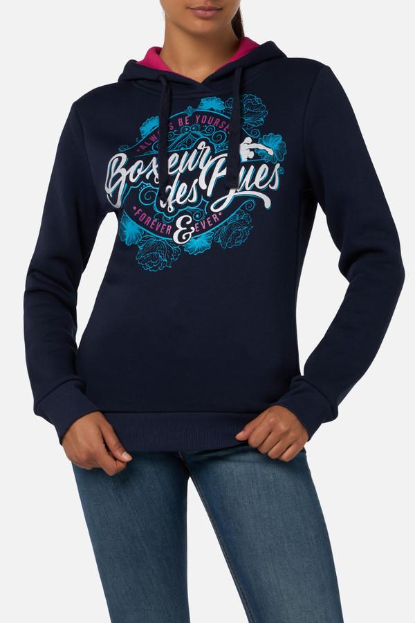 Felpa Blu Navy Con Cappuccio Navy