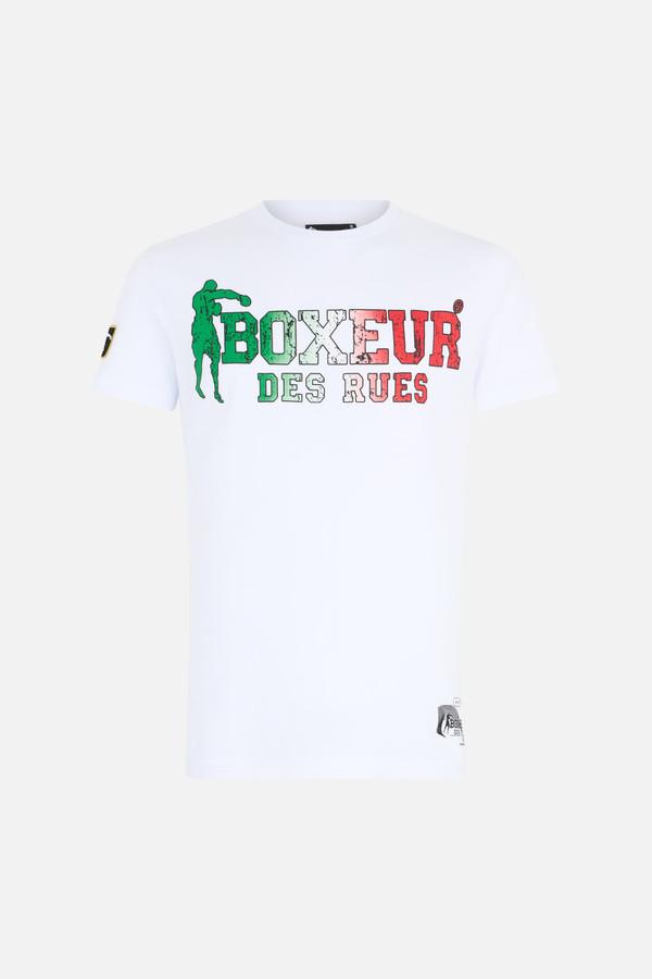 Anthracite Iconic T-Shirt White- Flag Italy