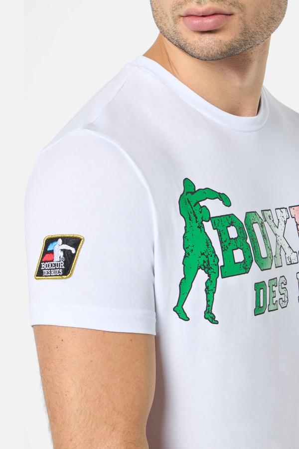 Anthracite Iconic T-Shirt White- Flag Italy