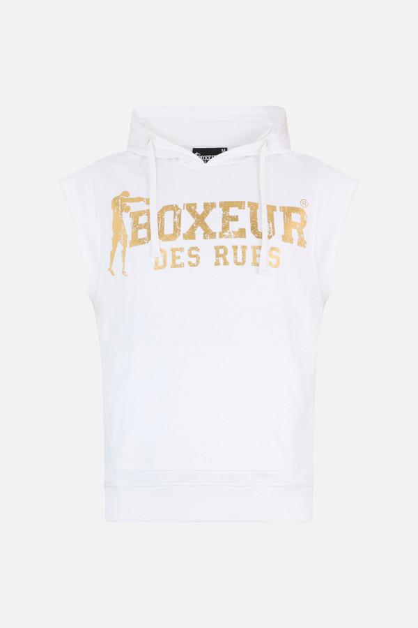 Smanicato Bianco Con Cappuccio White-Gold