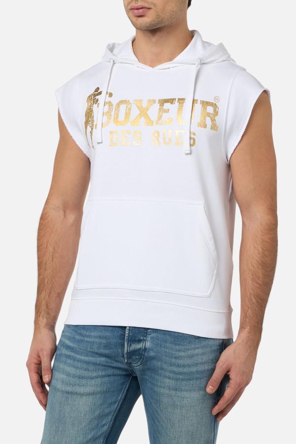 Smanicato Bianco Con Cappuccio White-Gold