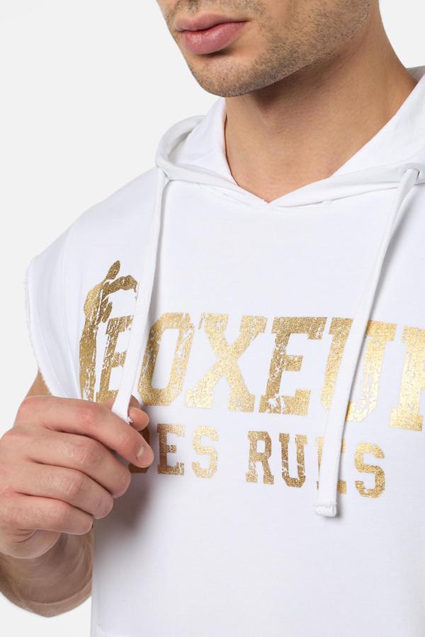 Smanicato Bianco Con Cappuccio White-Gold