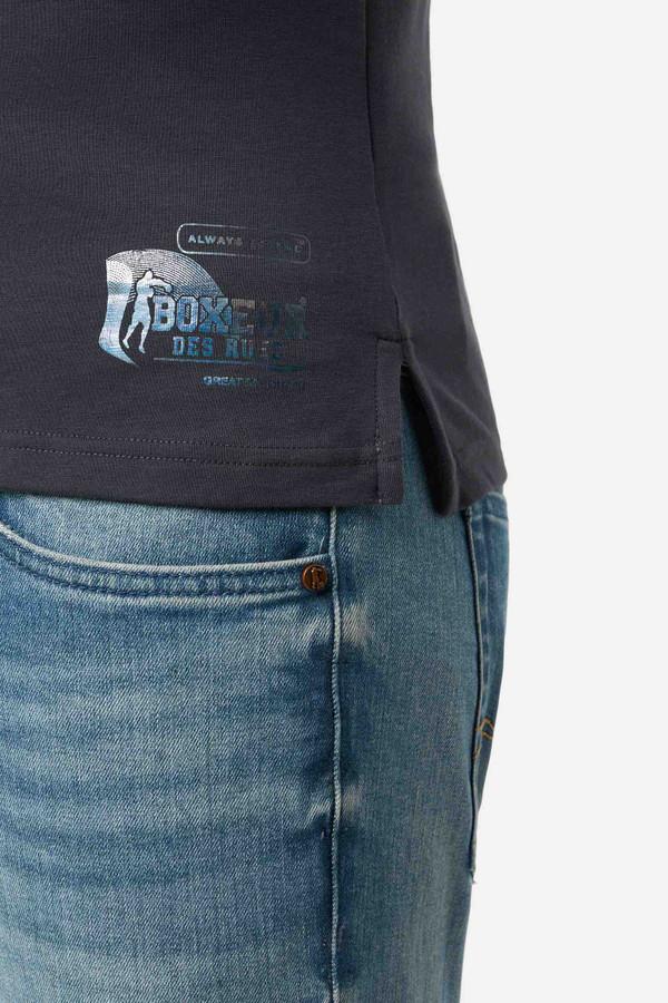 Black Logo Tank Top Anthracite