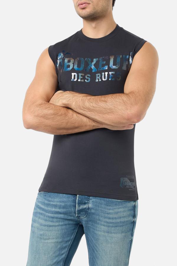 Black Logo Tank Top Anthracite