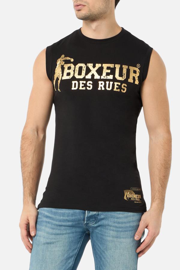 Black Logo Tank Top Black-Gold