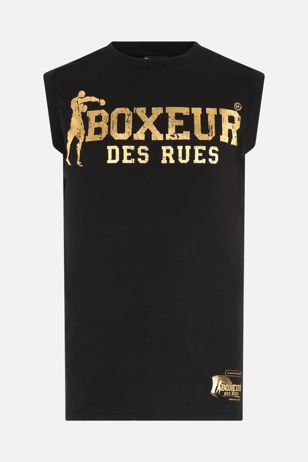 Black Logo Tank Top Black-Gold