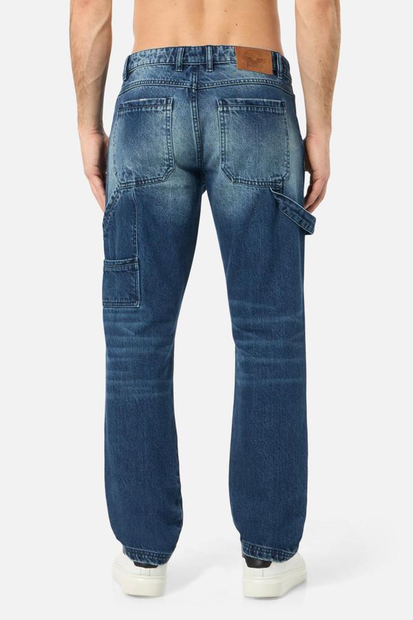 Double Knee Denim Mid Blue