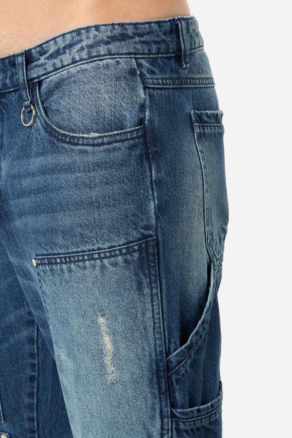 Double Knee Denim Mid Blue