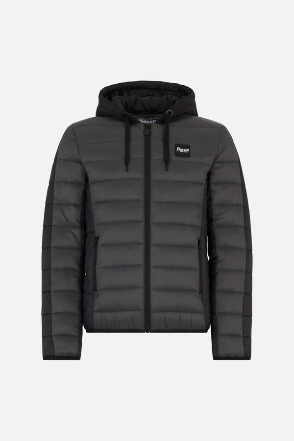 Hooded Anthracite Padded Jacket Anthracite