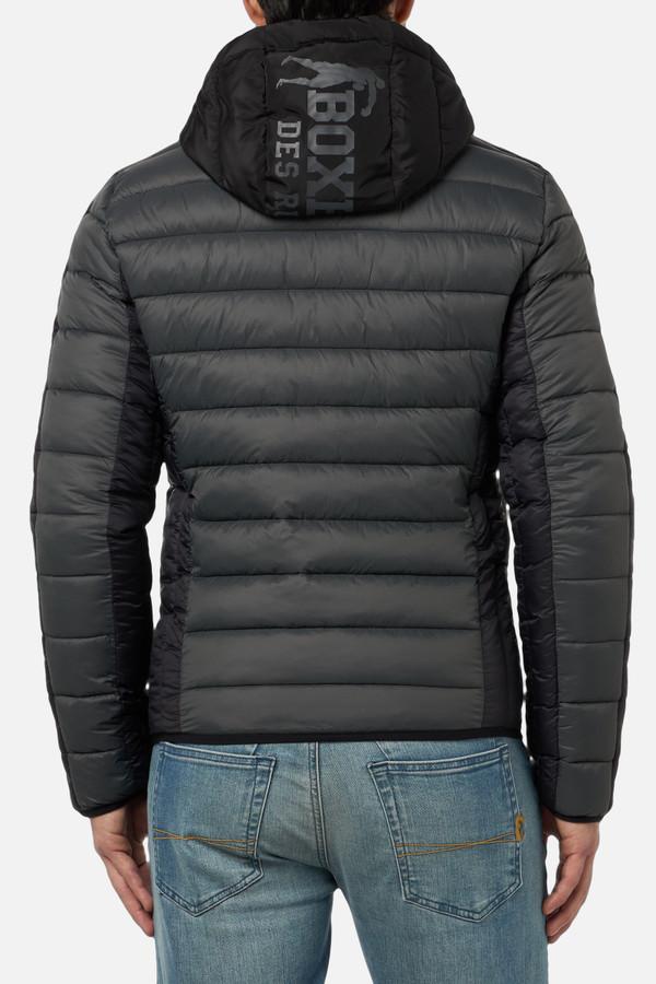 Hooded Anthracite Padded Jacket Anthracite