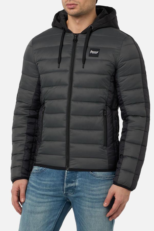 Hooded Anthracite Padded Jacket Anthracite