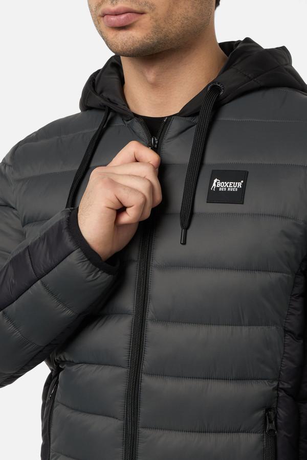 Hooded Anthracite Padded Jacket Anthracite