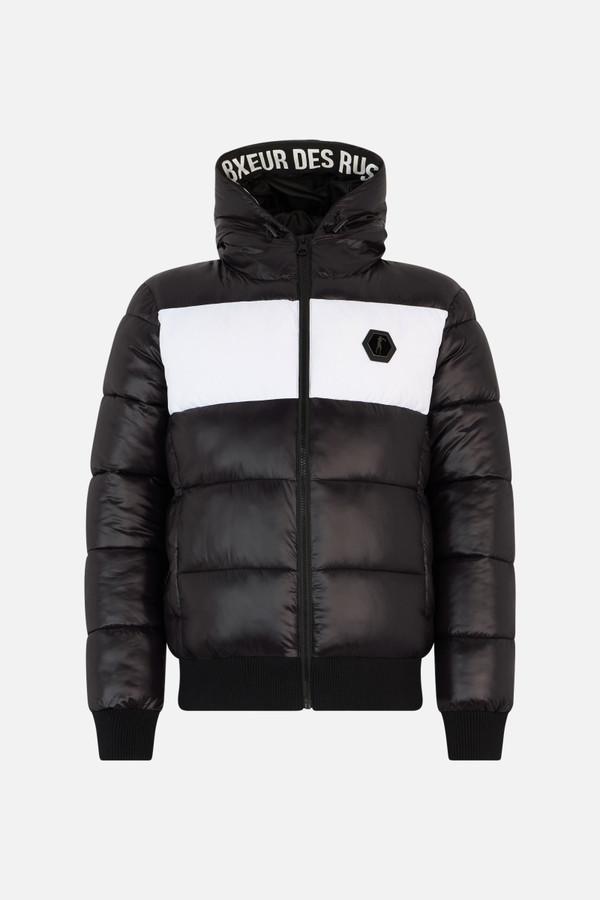 Contrast Colour Padded Jacket Black