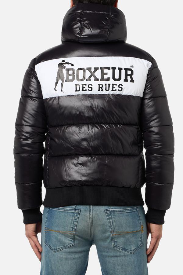 Contrast Colour Padded Jacket Black