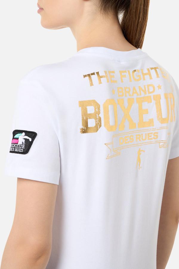 Navy Iconic T-Shirt White-Gold