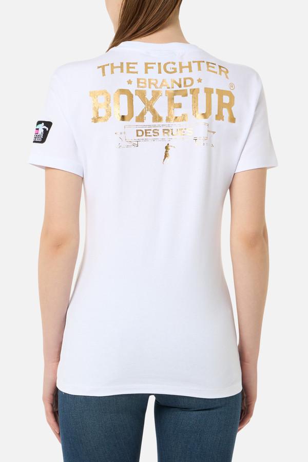 Navy Iconic T-Shirt White-Gold