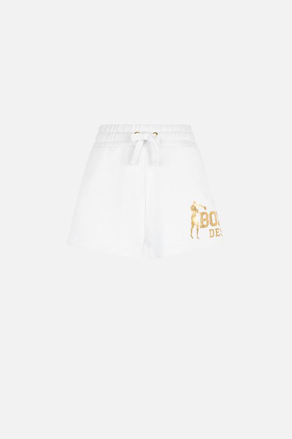 White Essential Shorts White-Gold