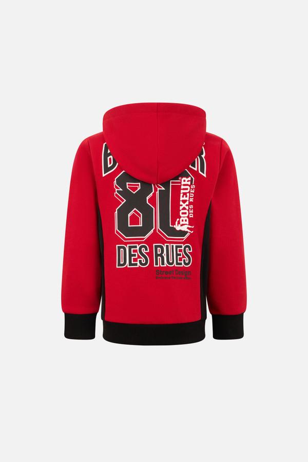 Felpa Kids Con Cappuccio Rossa