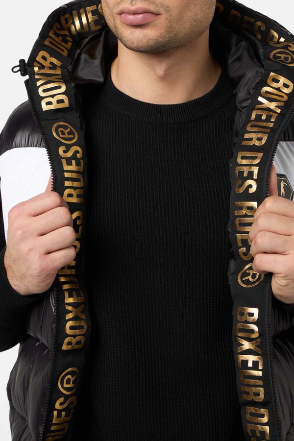 Contrast Colour Padded Gilet Black