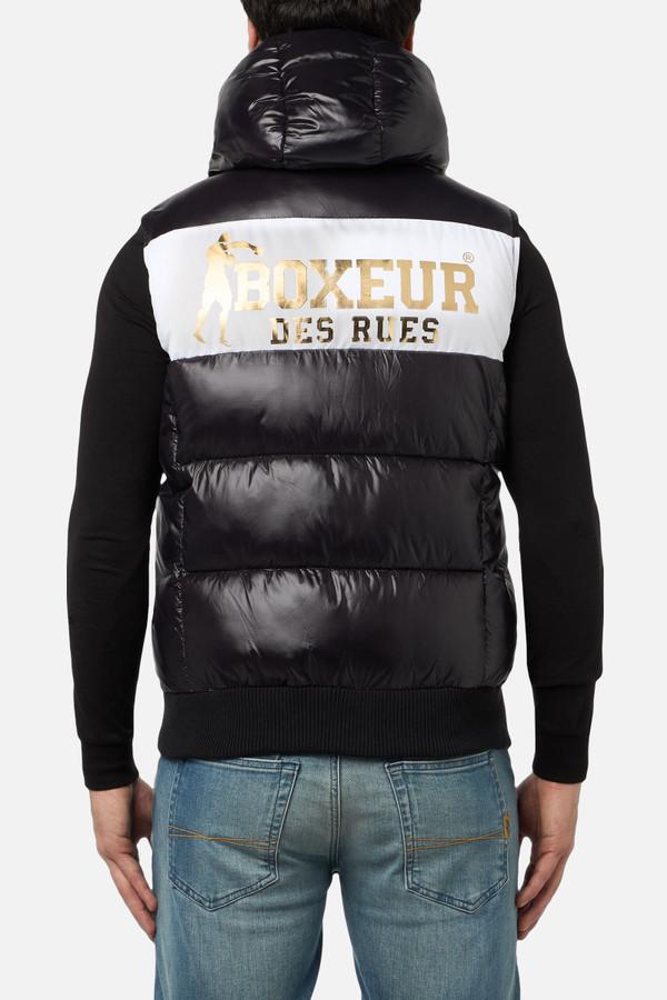 Contrast Colour Padded Gilet Black