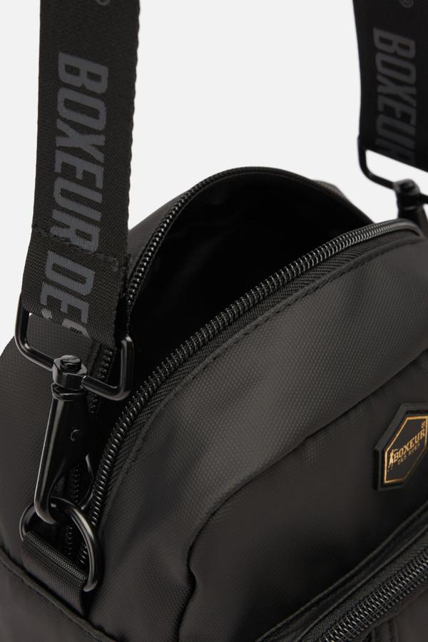 Borsa A Tracolla Black con Dettagli Gold - Main Image