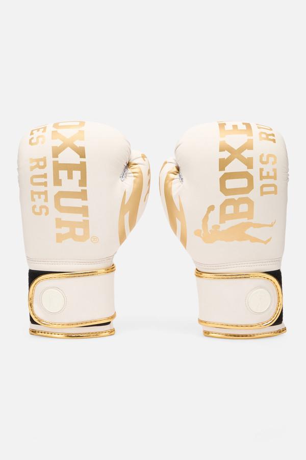 White And Gold Boxing Gloves White-Gold