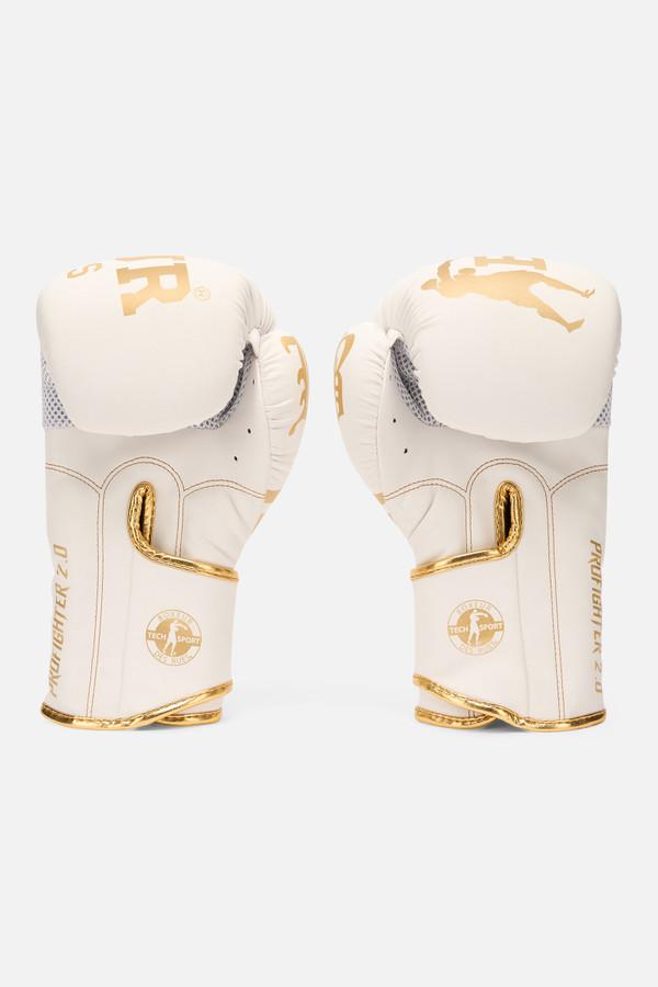 White And Gold Boxing Gloves White-Gold