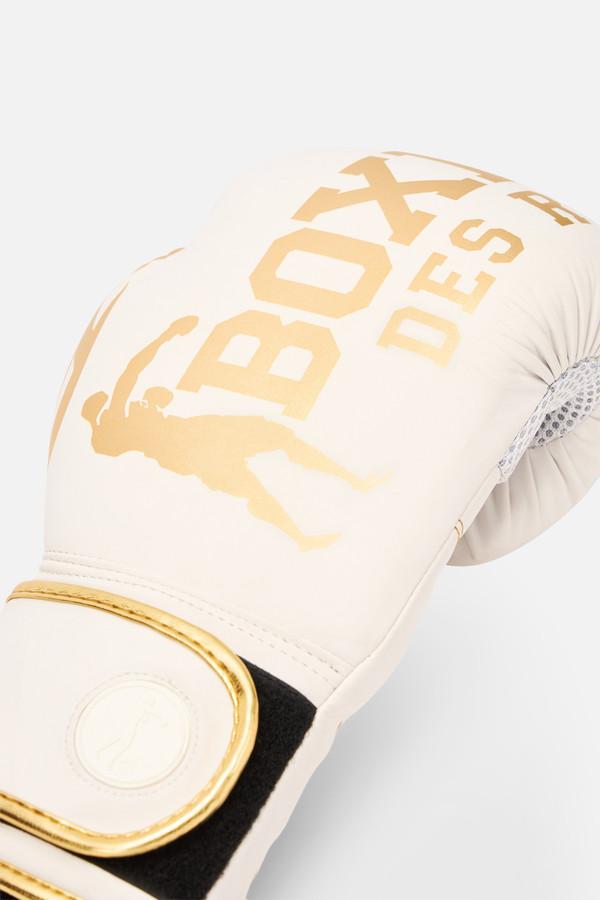 White And Gold Boxing Gloves White-Gold