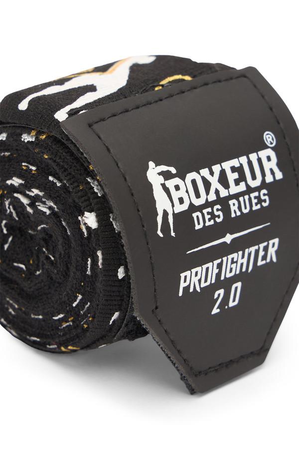 White Handwraps Black-Gold