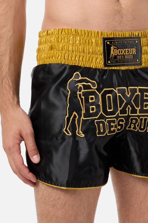 Pantaloncino Thai Nero E Oro