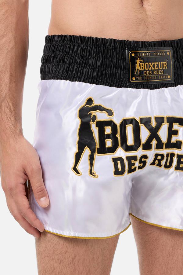 Pantaloncino Thai Bianco E Oro