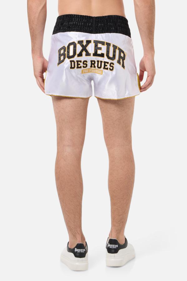 Pantaloncino Thai Bianco E Oro