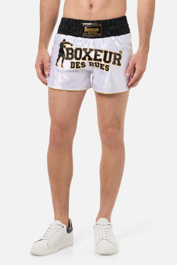 Pantaloncino Thai Bianco E Oro