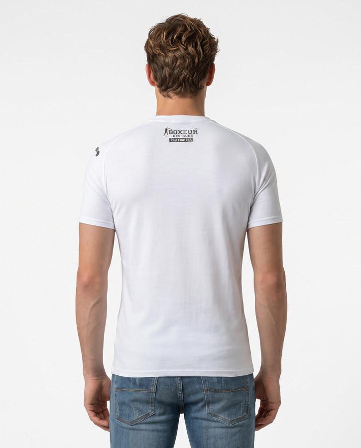 T-Shirt Fit Slim Con Logo White