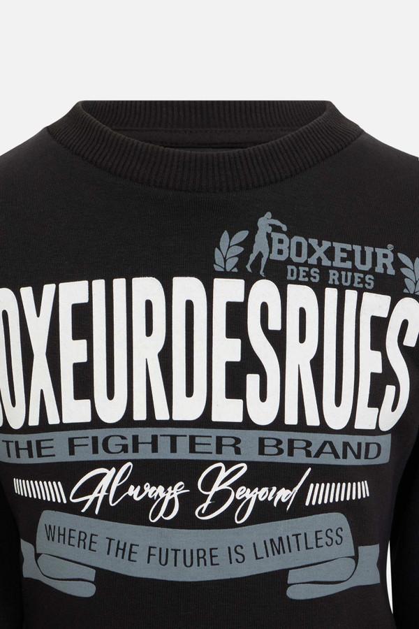Black Crew Neck Sweatshirt Black